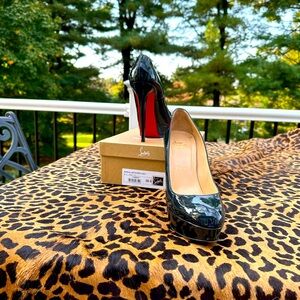 Christian Louboutin BIANCA DEEP NAVY HEELS 38.5